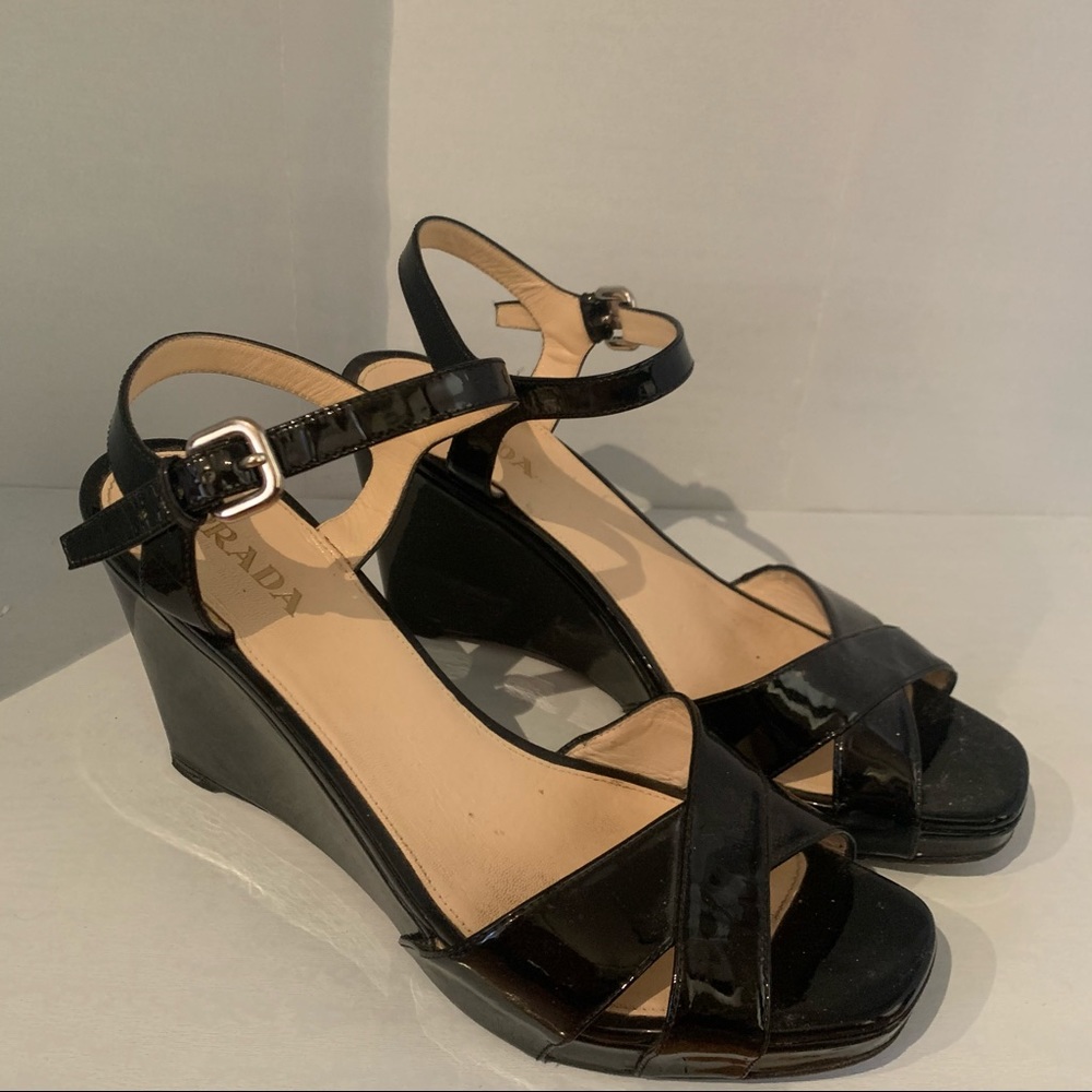 Like New Prada wedge sandals